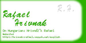 rafael hrivnak business card